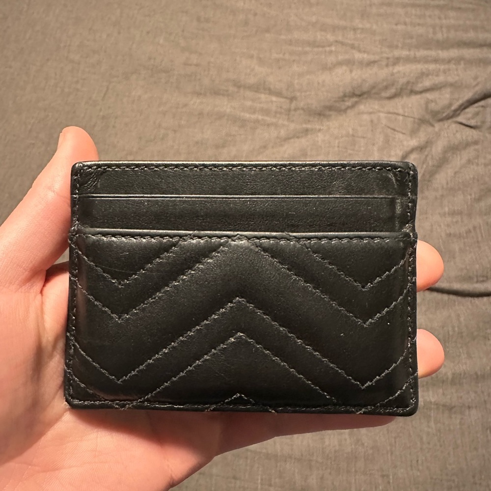 Gucci Black Leather Card Holder - Picture 2 of 3